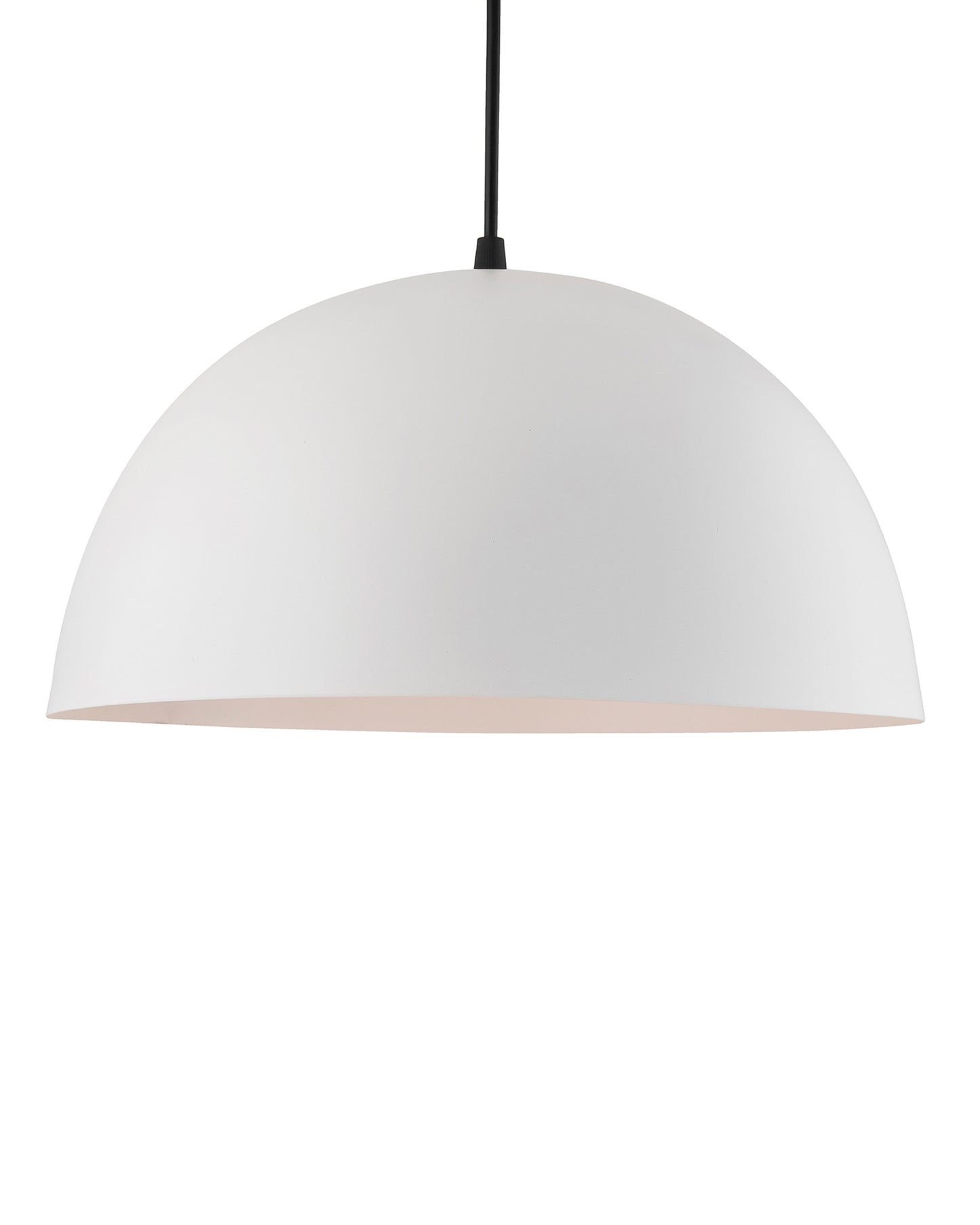 Metallic White Pendant Hanging Light, Hanging Lamp 14", Industrial E27 lamp
