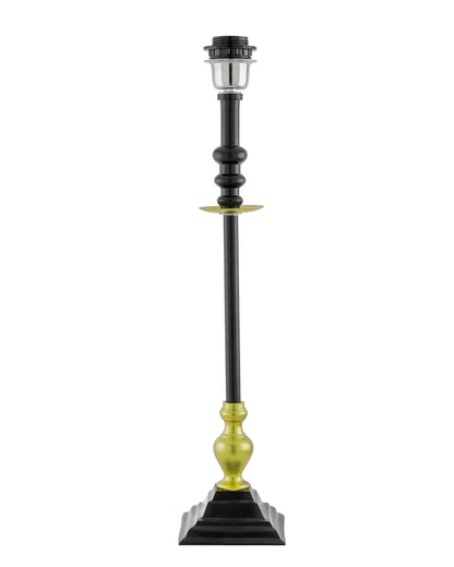 Classic Imperial Black Golden Riveria Table Lamp, Drum Shade