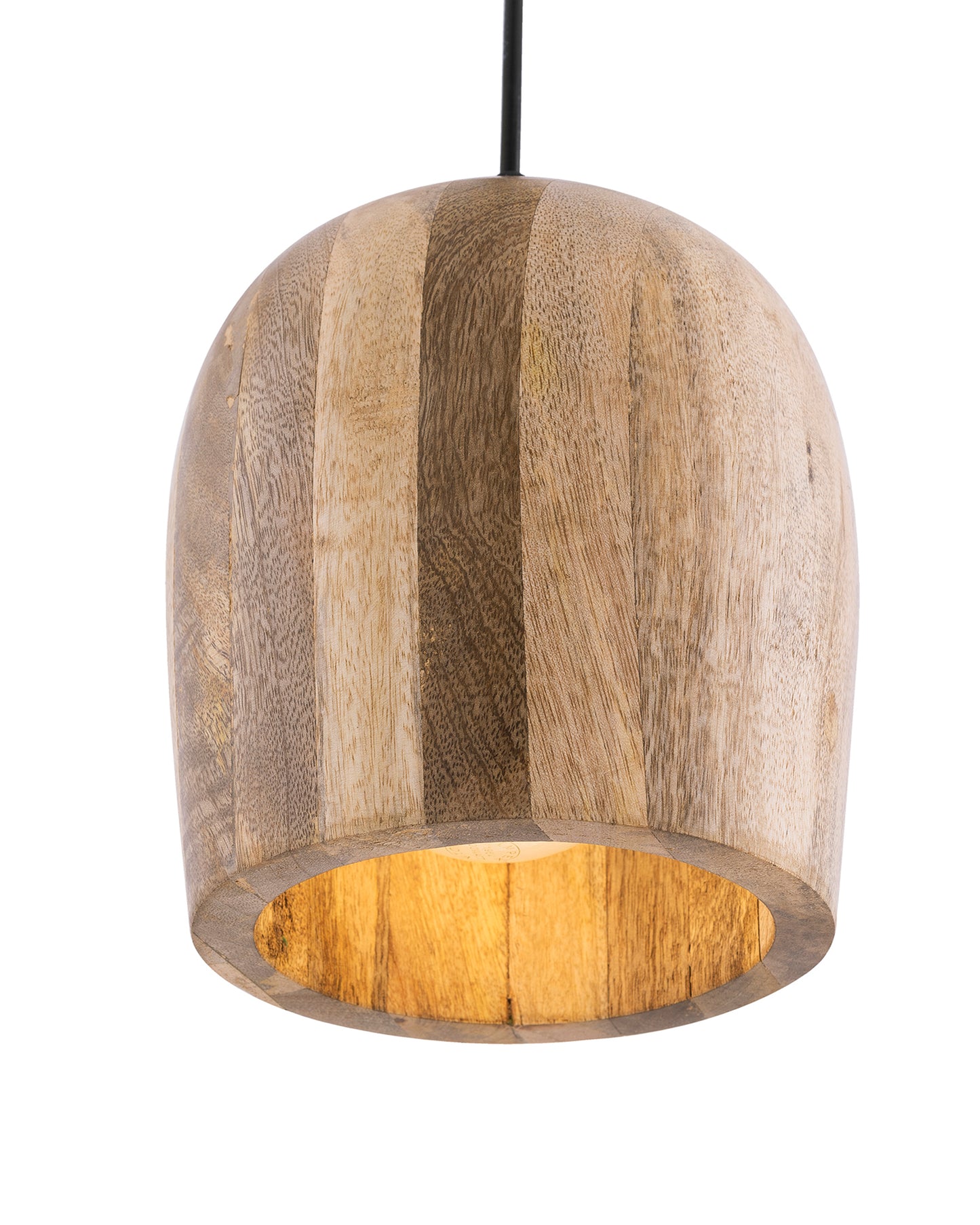 Modern Bucket Shape Natural Wooden Pendant Light Fixture, Home Kitchen Desk Dining Room, Rustic hanging Light, E27