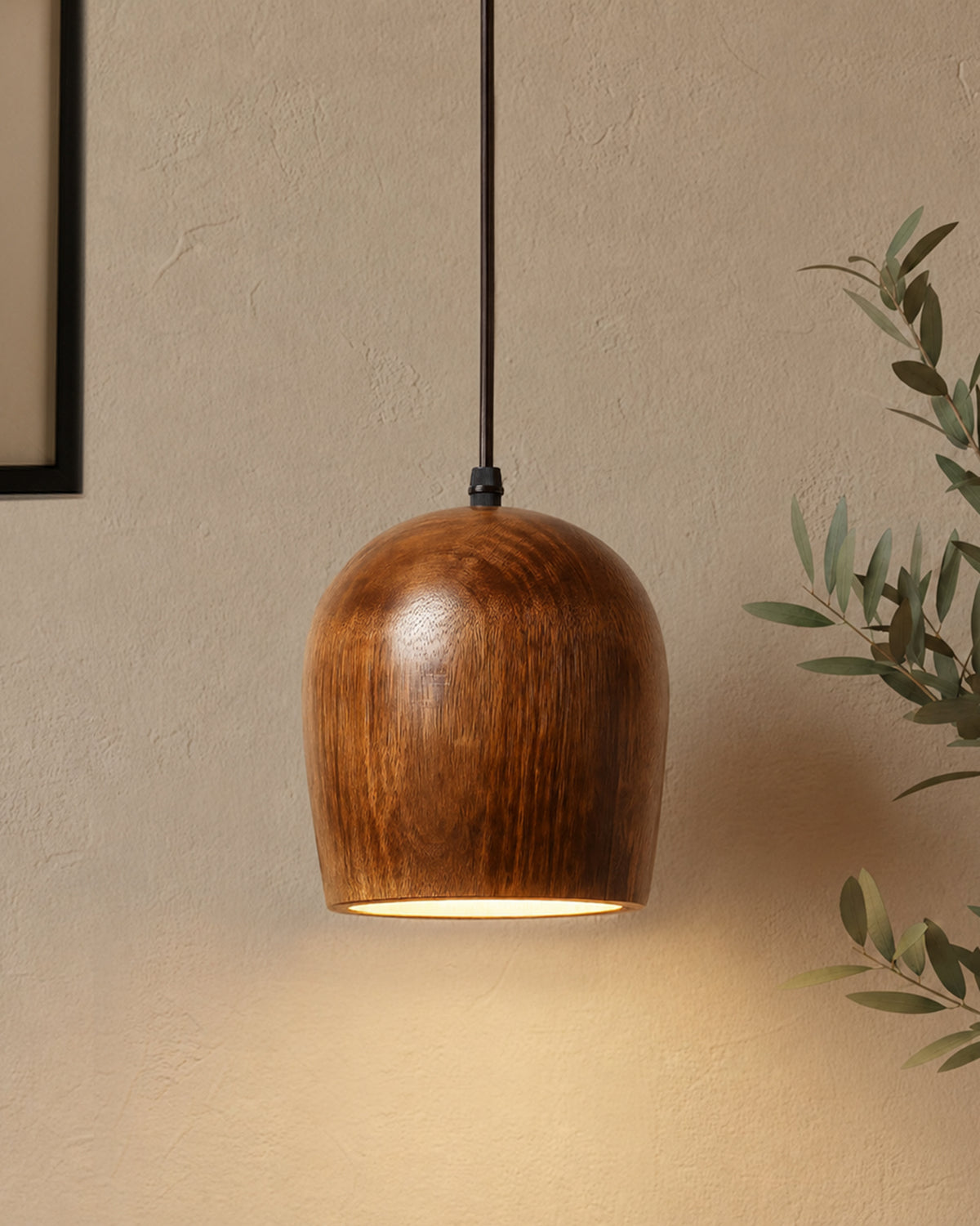 Modern Bucket Shape Natural Wooden Pendant Light Fixture, Home Kitchen Desk Dining Room, Rustic hanging Light, E27