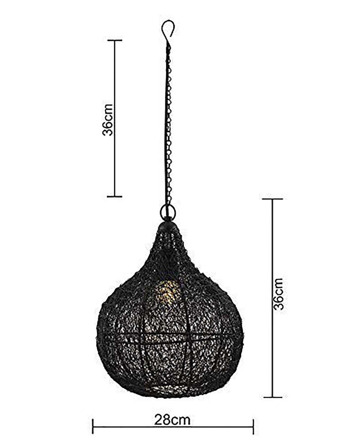 Classic twisted wire Crown hanging pendant light, Golden Hanging fixture lamp Pendants Ceiling Lamp