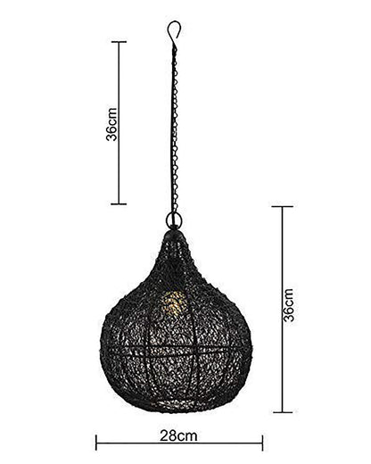Classic twisted wire Crown hanging pendant light, Golden Hanging fixture lamp Pendants Ceiling Lamp
