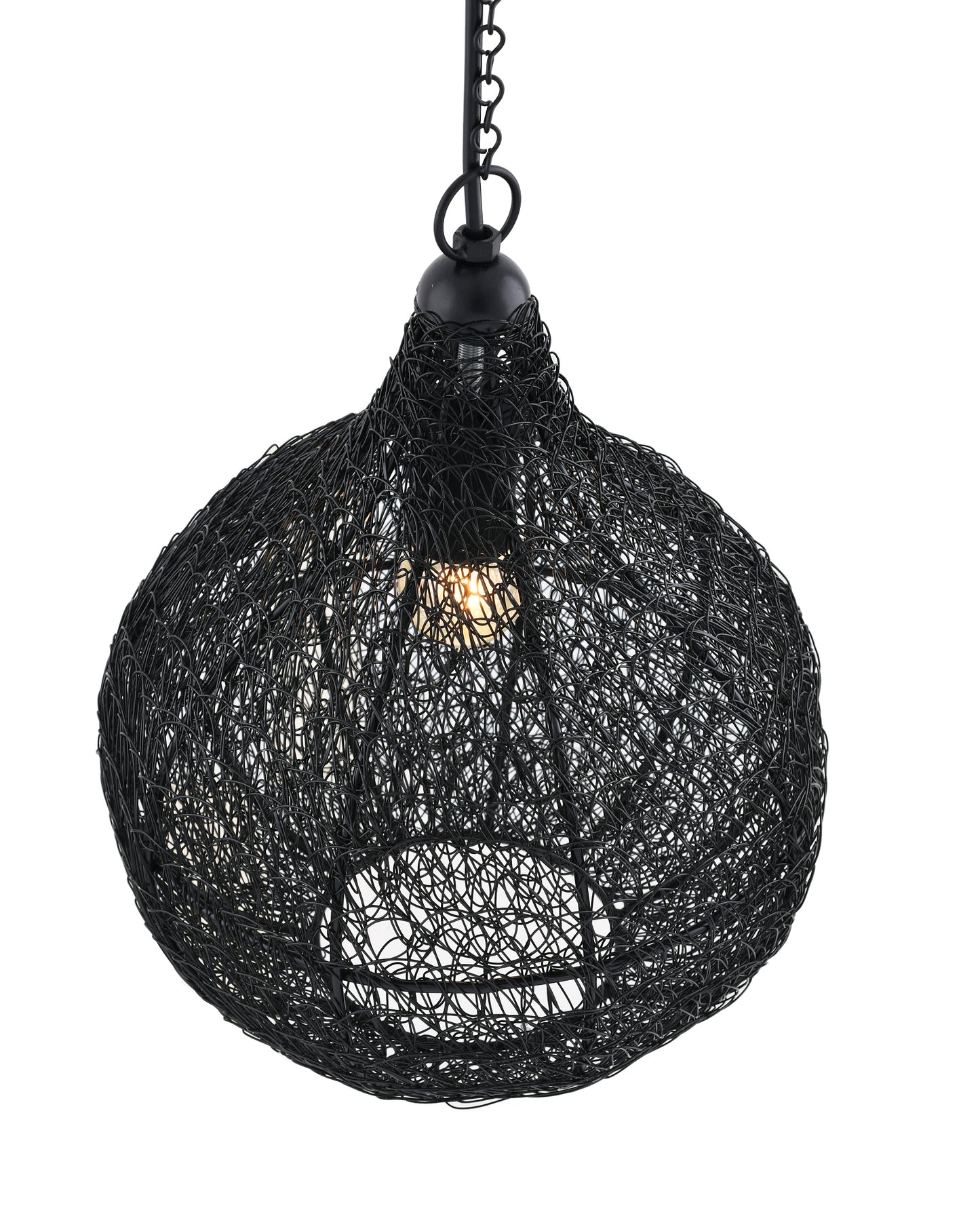 Classic twisted wire Crown hanging pendant light, Golden Hanging fixture lamp Pendants Ceiling Lamp