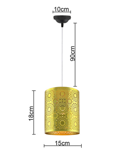 Antique Filgree Hanging Moroccan Ceiling Lamp, Brass Finish Pendant Light Turkish Arabic Fancy Light