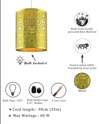 Antique Filgree Hanging Moroccan Ceiling Lamp, Brass Finish Pendant Light Turkish Arabic Fancy Light