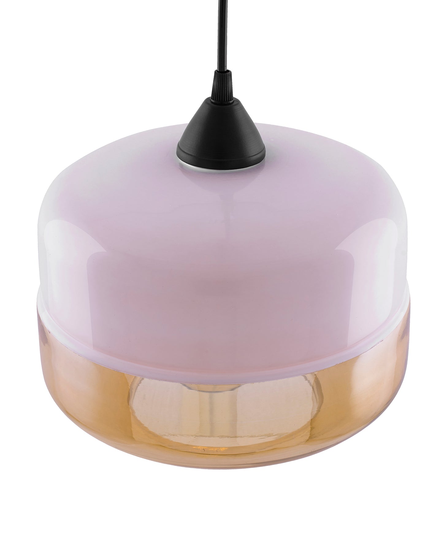 Glass Pendant Light Black Loft Bar Counter Dining Room Creative LED/Filament Ceiling Hanging Lamp, E27, Murray