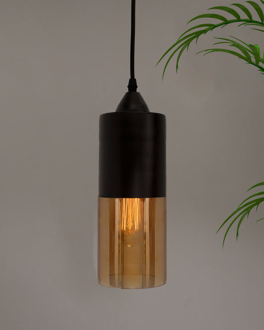 Glass Tube Pendant Light Loft Bar Counter Dining Room Ceiling Hanging Lamp, E27
