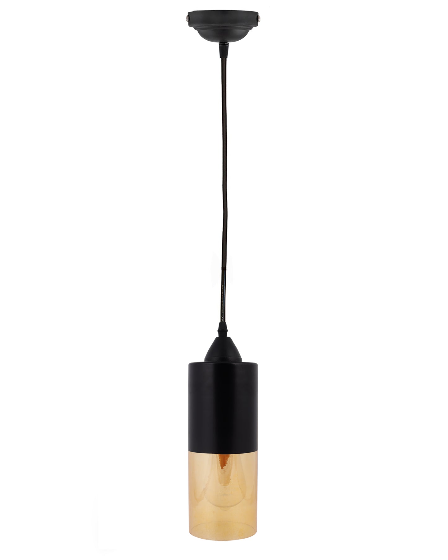 Glass Tube Pendant Light Loft Bar Counter Dining Room Ceiling Hanging Lamp, E27