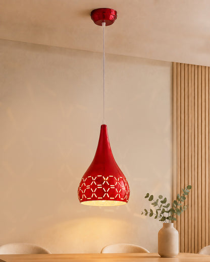 Homesake® Glossy Spining Top Hanging pendant Lamp, Ceiling Light (Green, Cross-Cut)