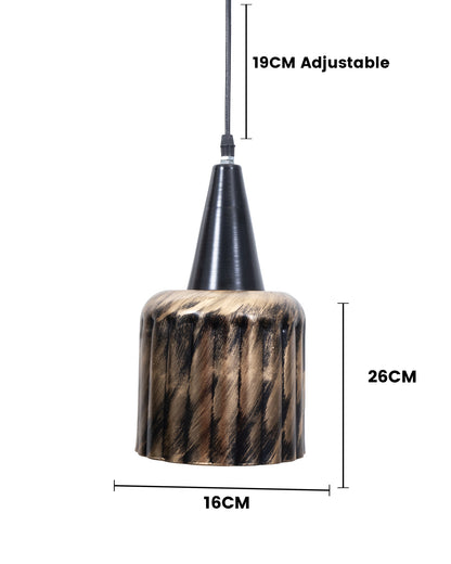 Toned Oil Rubbed Vintage Metal Ceiling Lamp