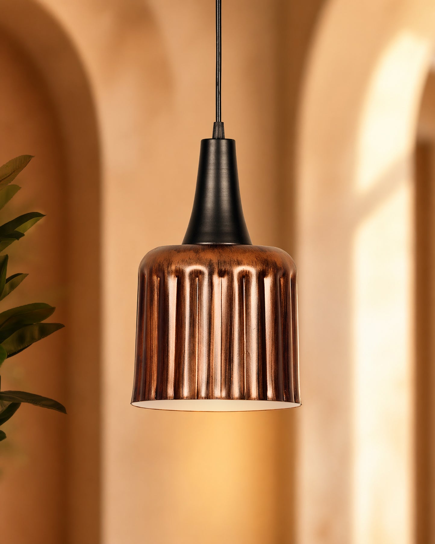 Toned Oil Rubbed Vintage Metal Ceiling Lamp