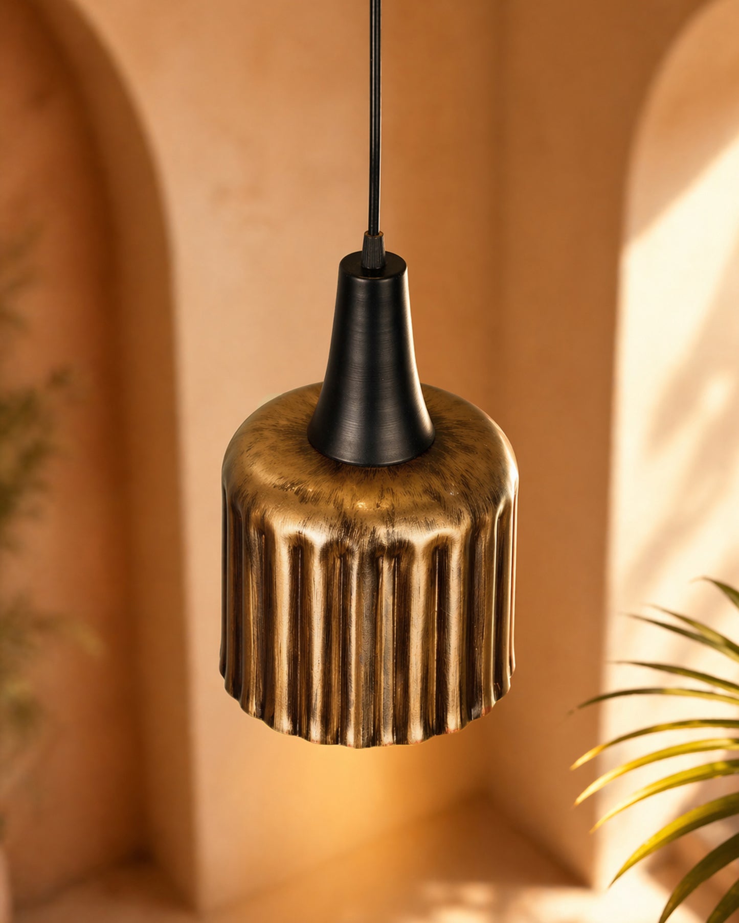 Toned Oil Rubbed Vintage Metal Ceiling Lamp