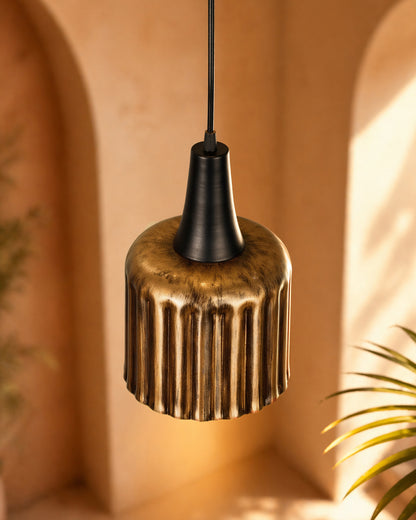 Toned Oil Rubbed Vintage Metal Ceiling Lamp