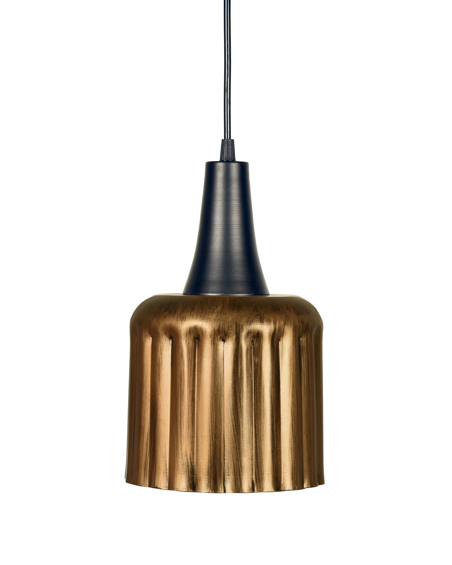 Toned Oil Rubbed Vintage Metal Ceiling Lamp