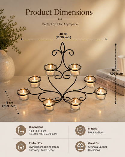 Homesake® Votive Candle Holder for Birthday, Diwali Decoration, Scented - Fragrance Candles with Glass Decorative TeaLight Candle Stand kit for Home, Room, Bedroom, Bathroom…