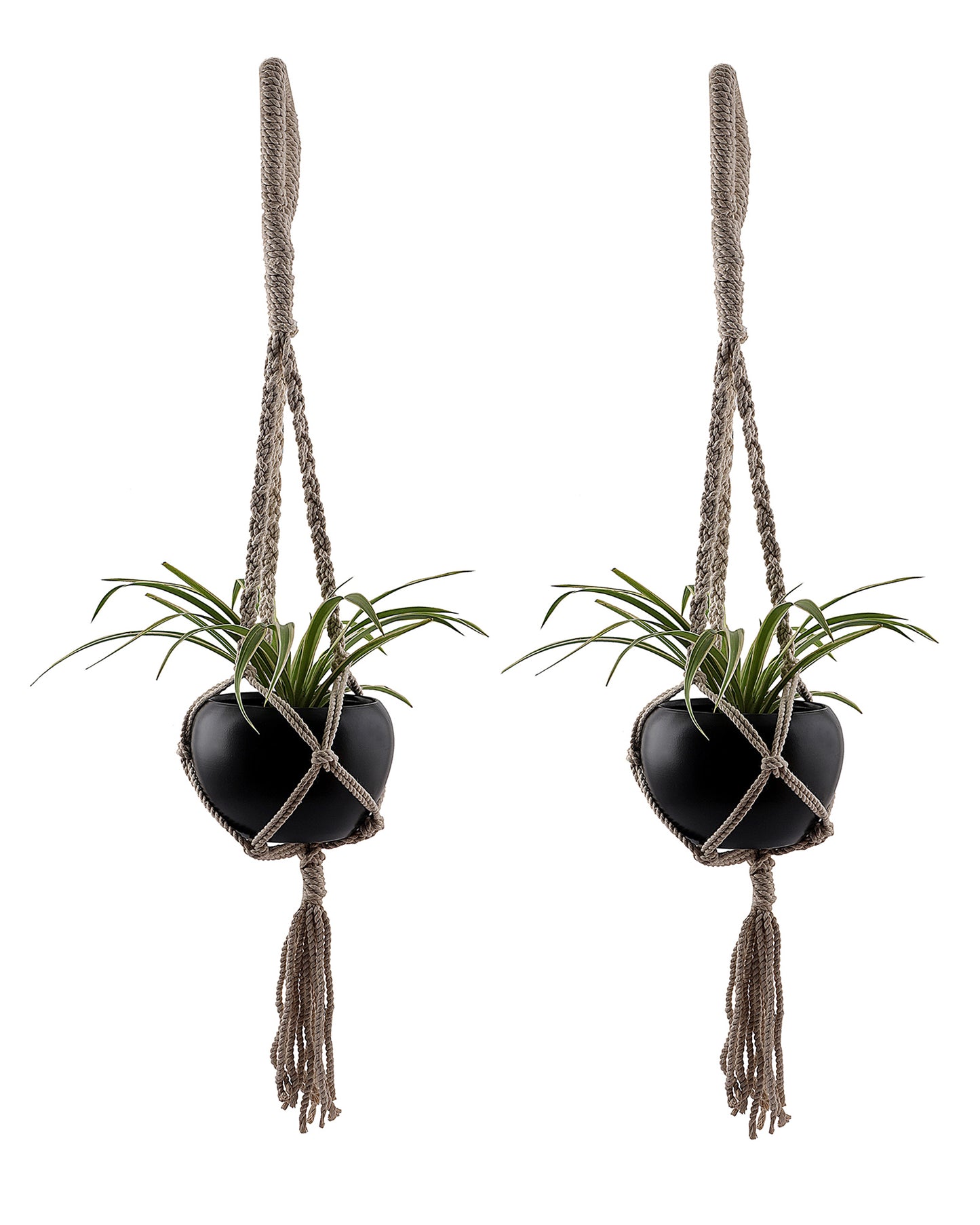 Hanging Planter Medium Macrame Planter With Pot Pack of 2