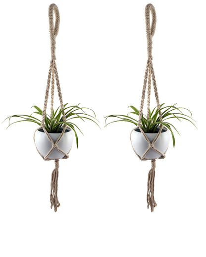 Hanging Planter Medium Macrame Planter With Pot Pack of 2