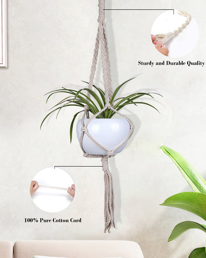 Hanging Planter Medium Macrame Planter With Pot Pack of 2