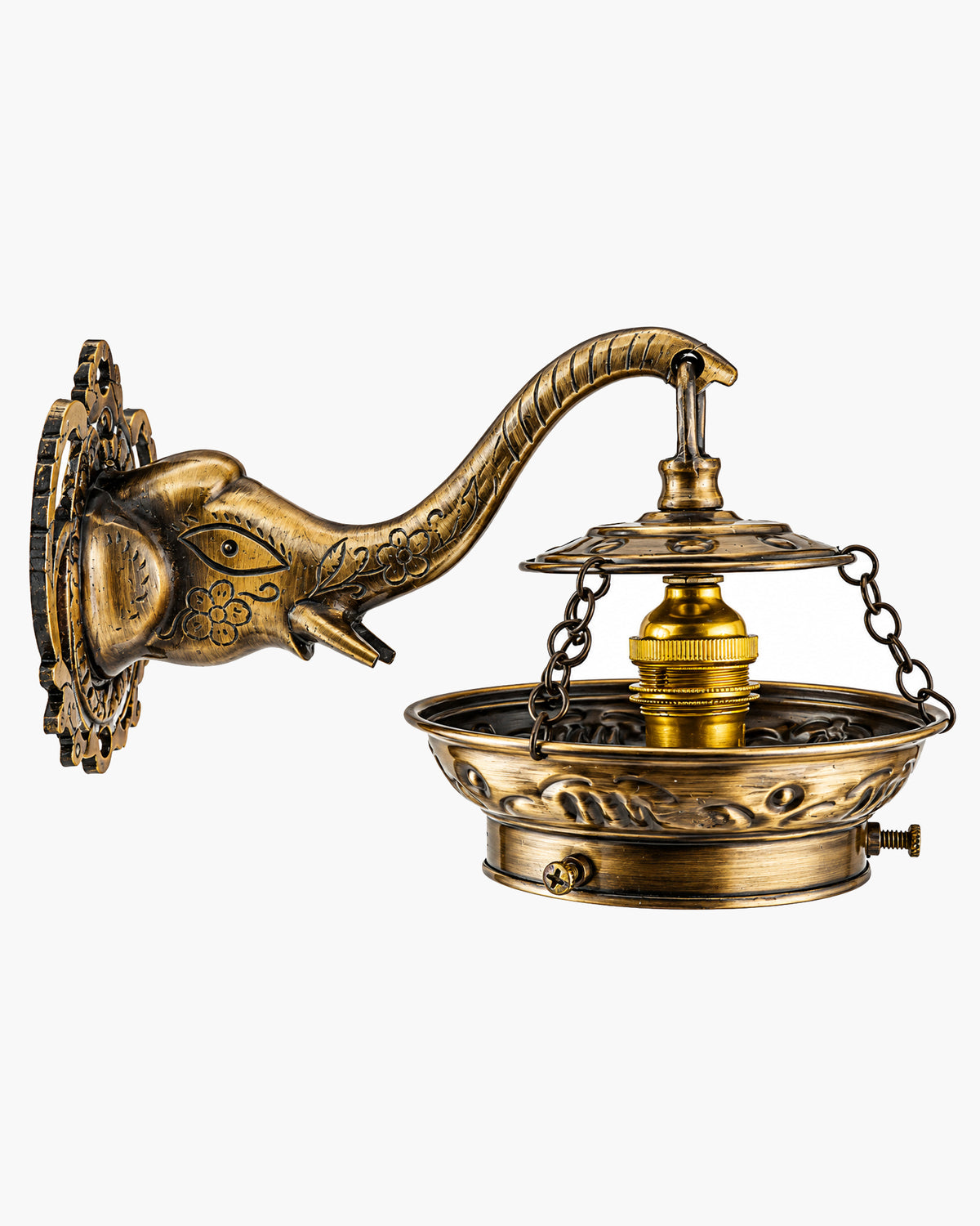 Antique Turkish Mosaic Heritage Style Wall Lamp, Glass Wall Bracket