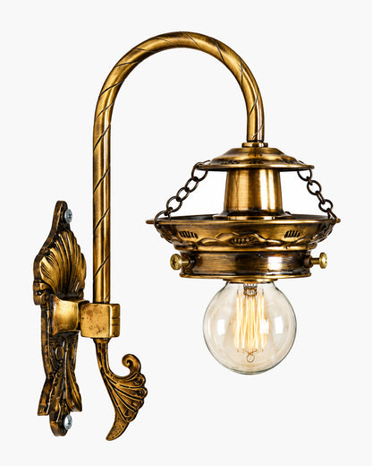 Antique Turkish Mosaic Heritage Style Wall Lamp, Glass Wall Bracket