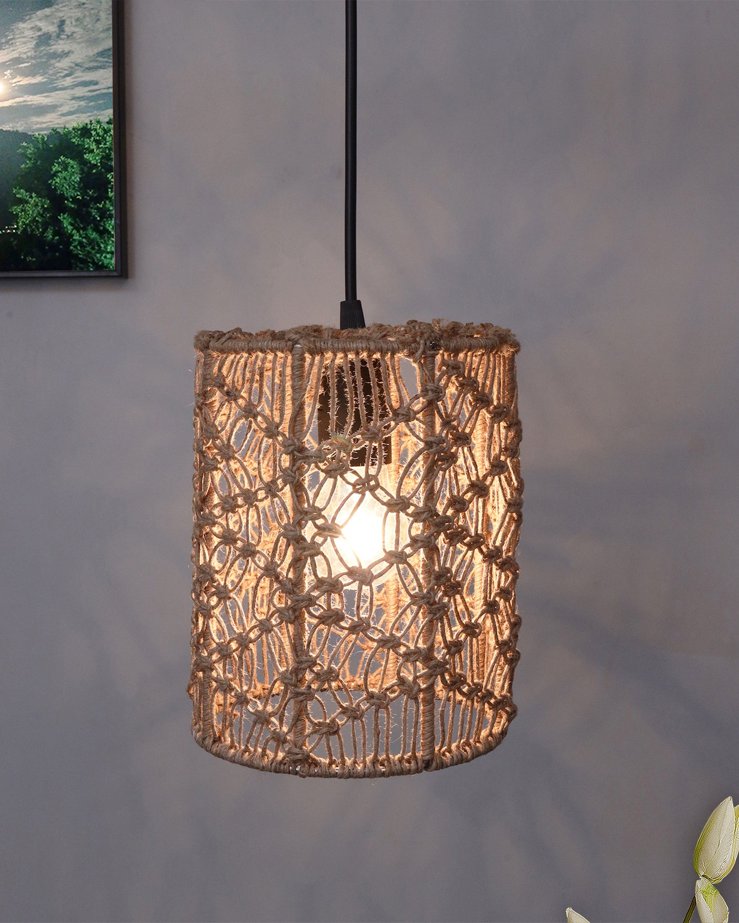 Hanging Jute cylinder