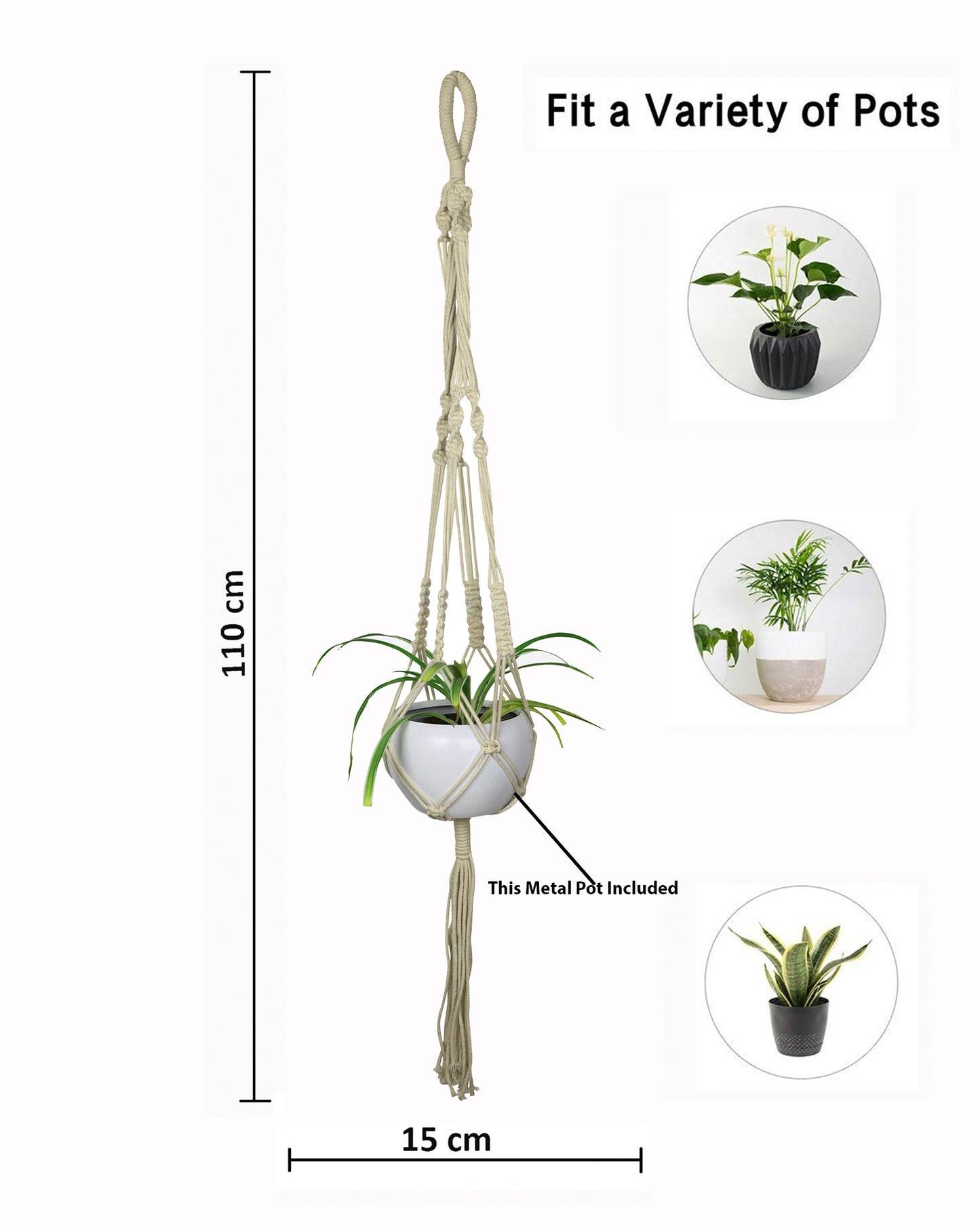 hanging planter , set of 3