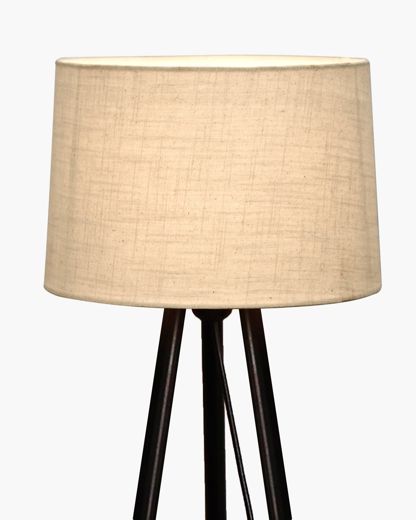 Mid Century Metal Tripod Floor Lamp,Contemporary Minimalist Standing Floor Light with Iron Legs,E27 Lamp Base,Modern Design Standing Light for Living Room,Study Room and Bedroom, Tripod