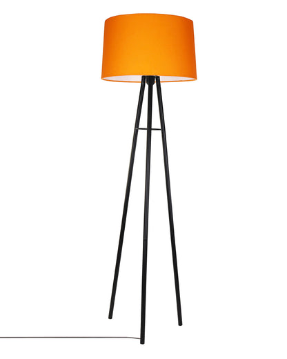 Mid Century Metal Tripod Floor Lamp,Contemporary Minimalist Standing Floor Light with Iron Legs,E27 Lamp Base,Modern Design Standing Light for Living Room,Study Room and Bedroom, Tripod