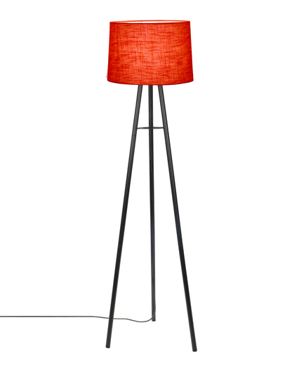 Mid Century Metal Tripod Floor Lamp,Contemporary Minimalist Standing Floor Light with Iron Legs,E27 Lamp Base,Modern Design Standing Light for Living Room,Study Room and Bedroom, Tripod