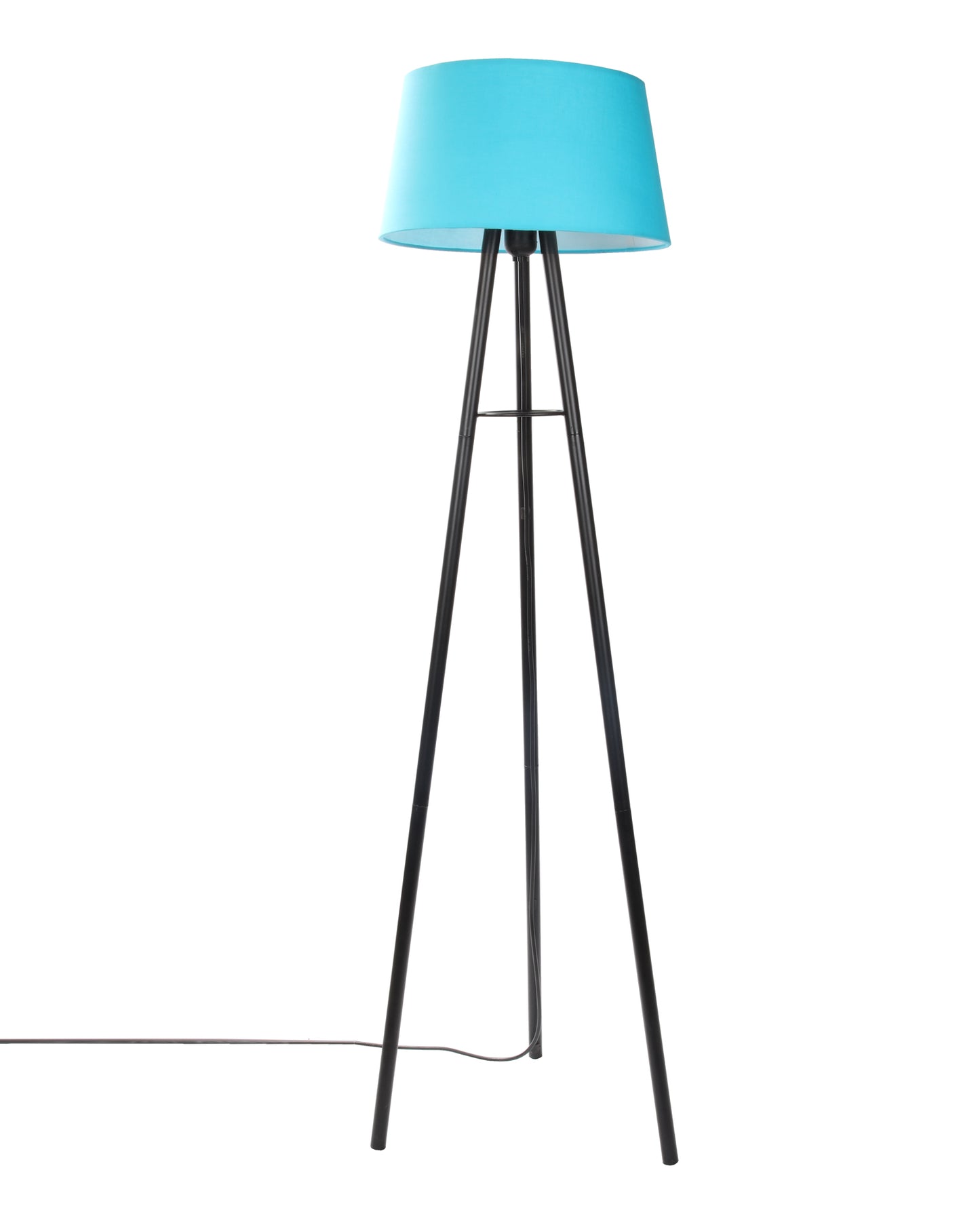 Mid Century Metal Tripod Floor Lamp,Contemporary Minimalist Standing Floor Light with Iron Legs,E27 Lamp Base,Modern Design Standing Light for Living Room,Study Room and Bedroom, Tripod