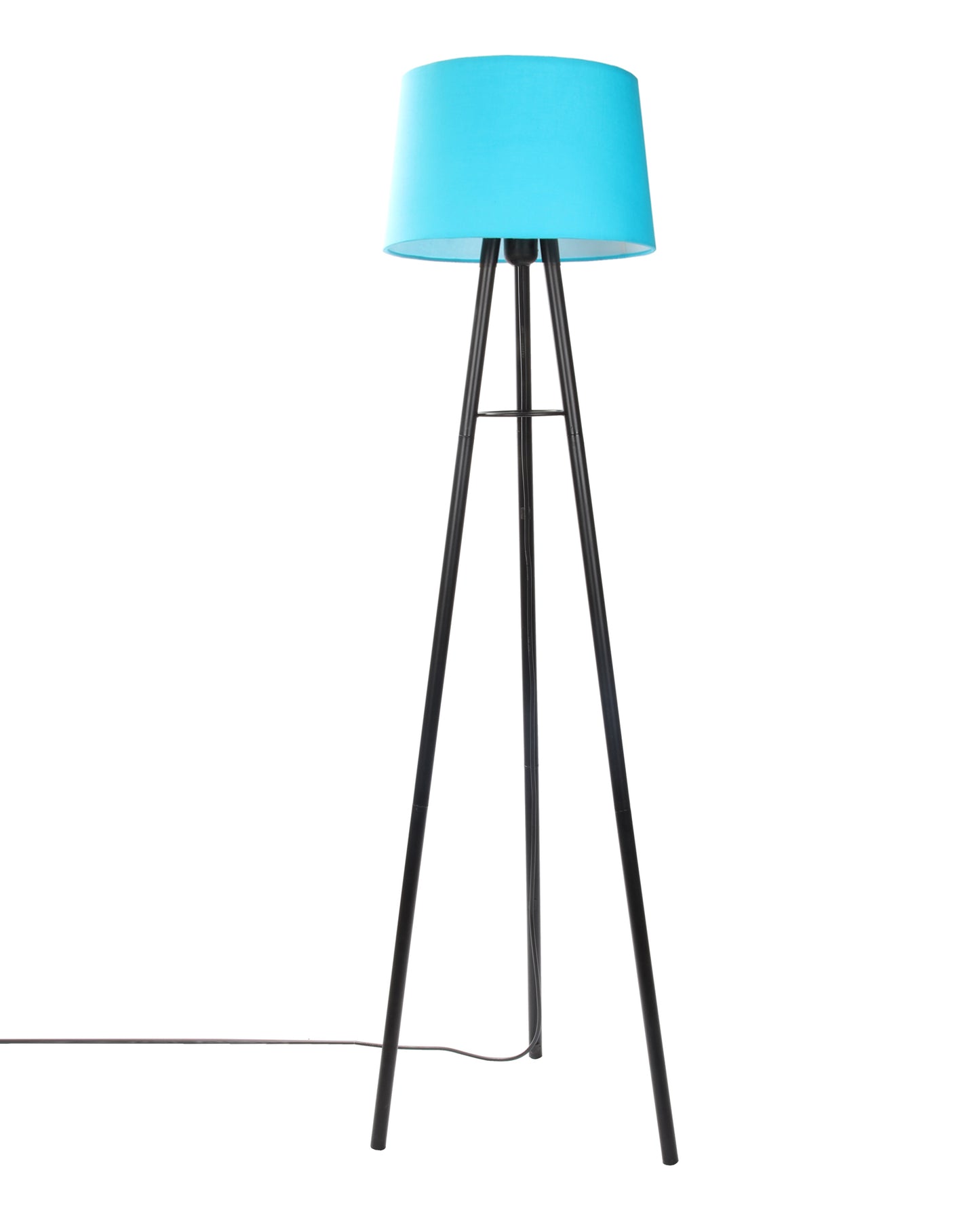 Mid Century Metal Tripod Floor Lamp,Contemporary Minimalist Standing Floor Light with Iron Legs,E27 Lamp Base,Modern Design Standing Light for Living Room,Study Room and Bedroom, Tripod