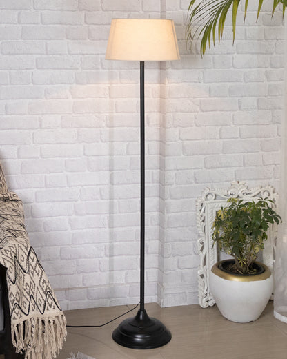 Contemporary Metal Floor Lamp,Contemporary Minimalist Standing Floor Light with Iron Legs,E27 Lamp Base,Modern Design Standing Light for Living Room,Study Room and Bedroom, Straight
