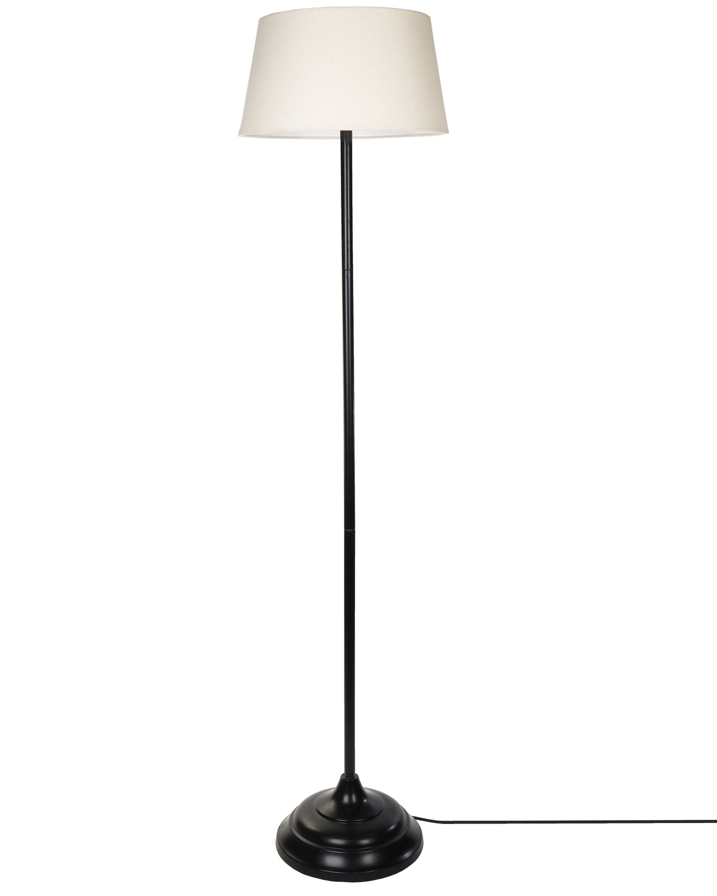 Contemporary Metal Floor Lamp,Contemporary Minimalist Standing Floor Light with Iron Legs,E27 Lamp Base,Modern Design Standing Light for Living Room,Study Room and Bedroom, Straight