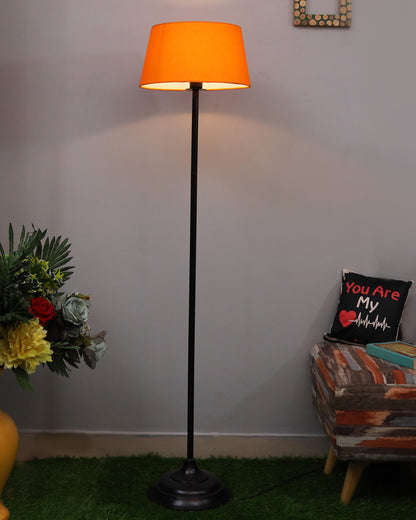 Contemporary Metal Floor Lamp,Contemporary Minimalist Standing Floor Light with Iron Legs,E27 Lamp Base,Modern Design Standing Light for Living Room,Study Room and Bedroom, Straight