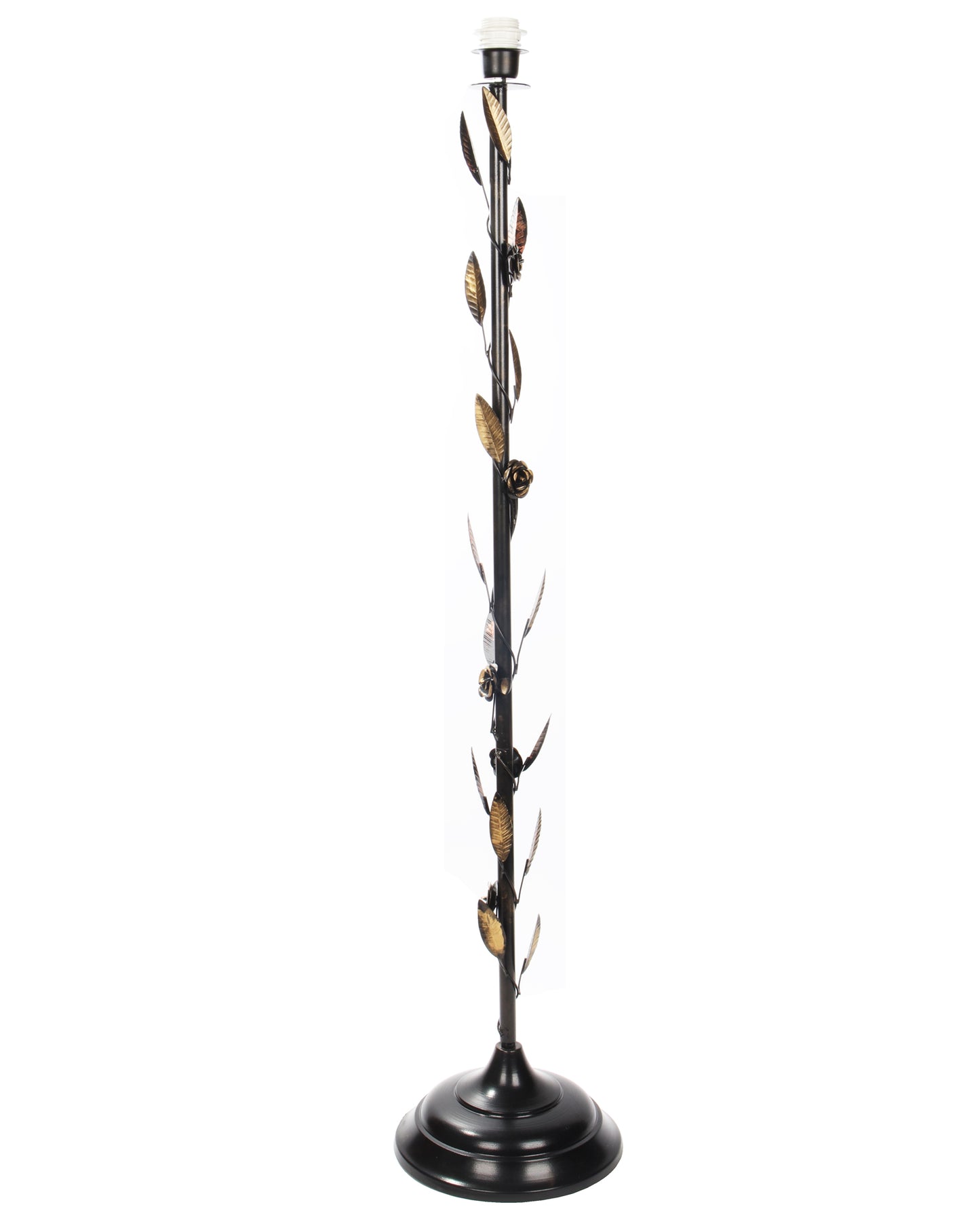 Contemporary Metal Floor Lamp,Contemporary Minimalist Standing Floor Light with Iron Legs,E27 Lamp Base,Modern Design Standing Light for Living Room,Study Room and Bedroom, Floral