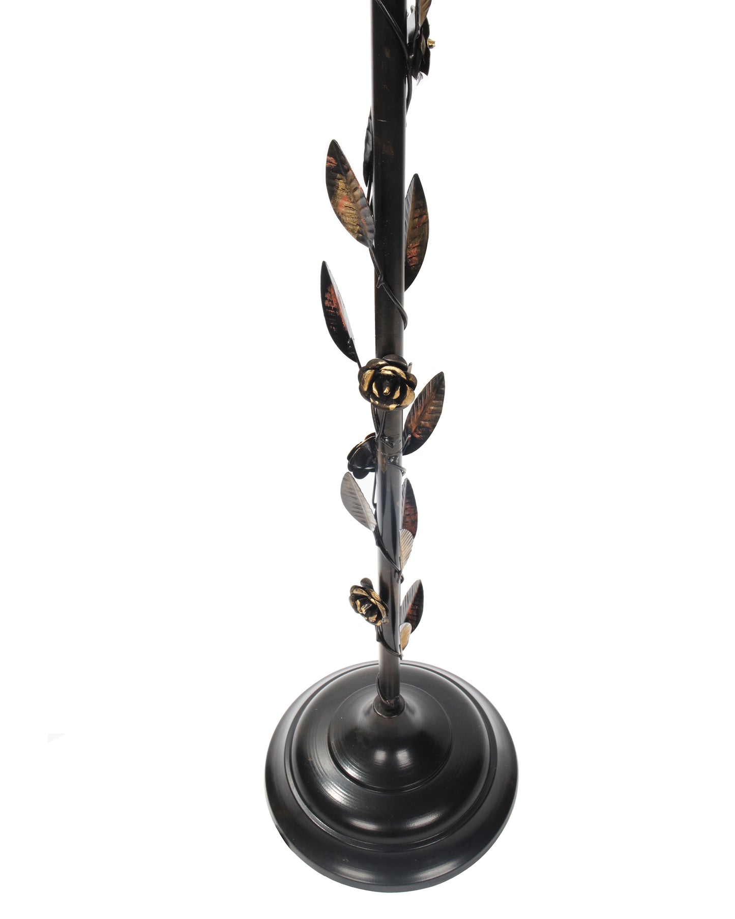 Contemporary Metal Floor Lamp,Contemporary Minimalist Standing Floor Light with Iron Legs,E27 Lamp Base,Modern Design Standing Light for Living Room,Study Room and Bedroom, Floral