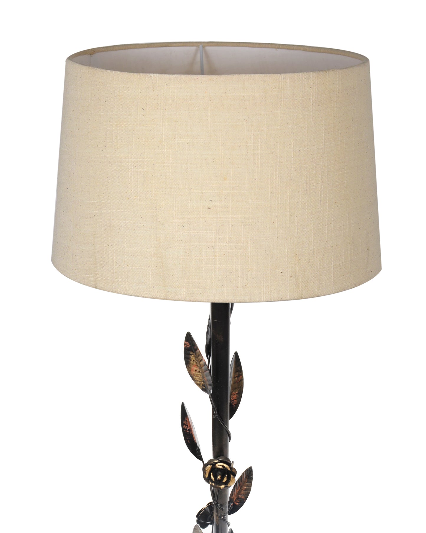 Contemporary Metal Floor Lamp,Contemporary Minimalist Standing Floor Light with Iron Legs,E27 Lamp Base,Modern Design Standing Light for Living Room,Study Room and Bedroom, Floral