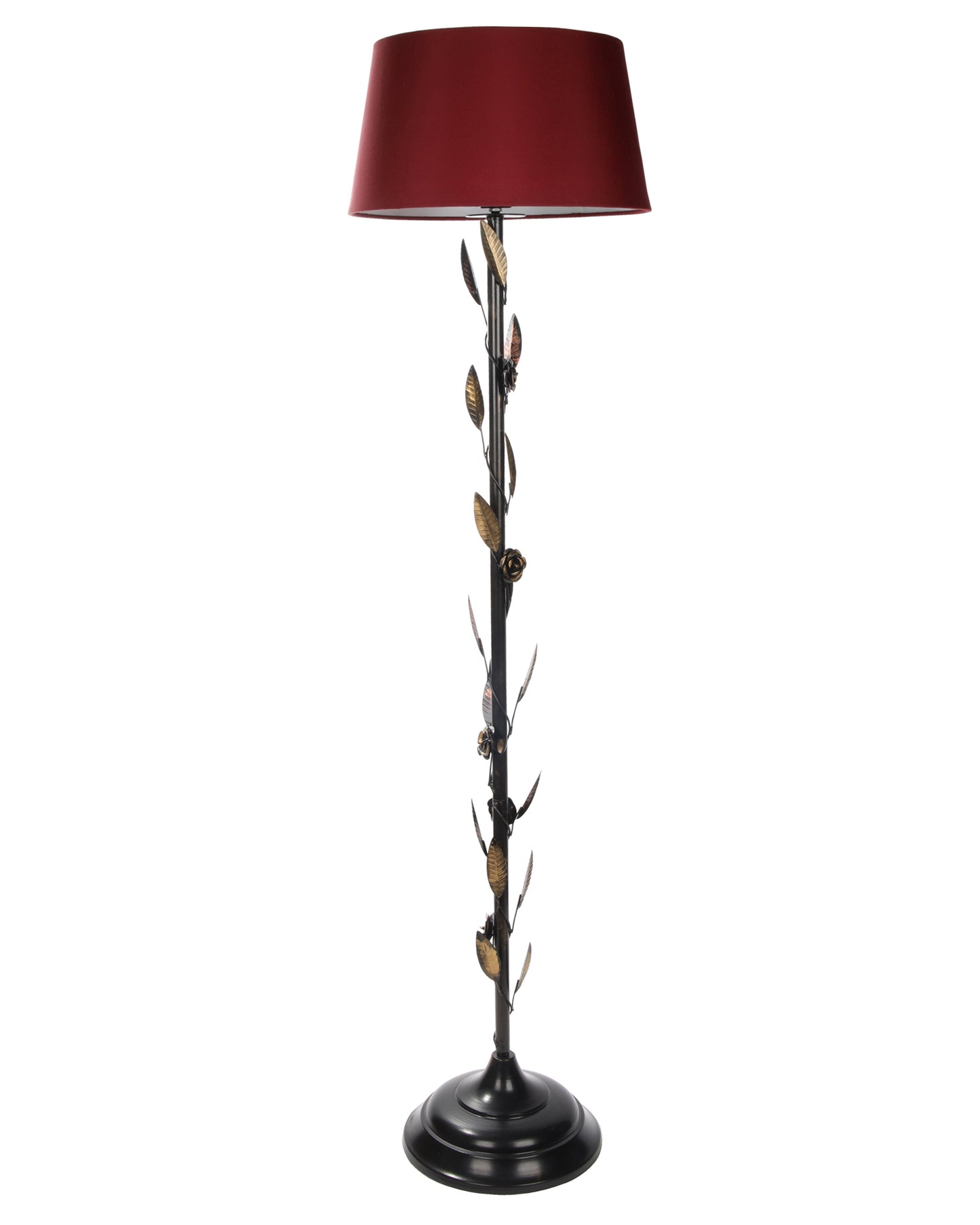 Contemporary Metal Floor Lamp,Contemporary Minimalist Standing Floor Light with Iron Legs,E27 Lamp Base,Modern Design Standing Light for Living Room,Study Room and Bedroom, Floral
