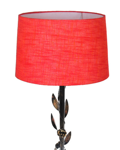 Contemporary Metal Floor Lamp,Contemporary Minimalist Standing Floor Light with Iron Legs,E27 Lamp Base,Modern Design Standing Light for Living Room,Study Room and Bedroom, Floral