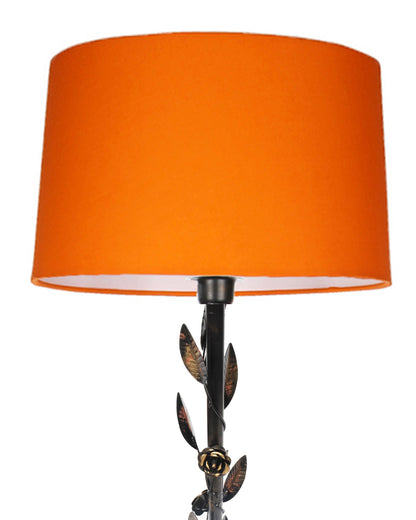 Contemporary Metal Floor Lamp,Contemporary Minimalist Standing Floor Light with Iron Legs,E27 Lamp Base,Modern Design Standing Light for Living Room,Study Room and Bedroom, Floral
