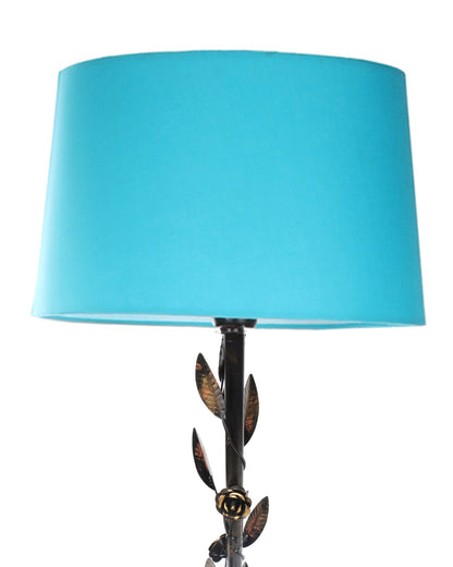 Contemporary Metal Floor Lamp,Contemporary Minimalist Standing Floor Light with Iron Legs,E27 Lamp Base,Modern Design Standing Light for Living Room,Study Room and Bedroom, Floral