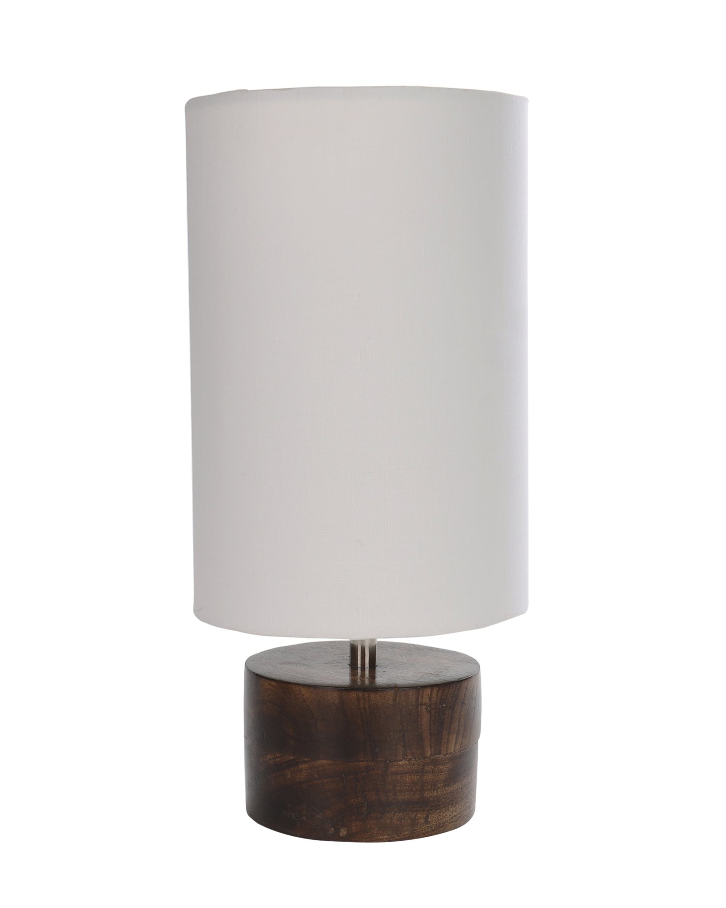 Modern Zen Wooden Lampshade Nightstand Lamps, Antique Base E27 Creative Reading Bedside Lamps Ideal for Bedroom, Cylinder