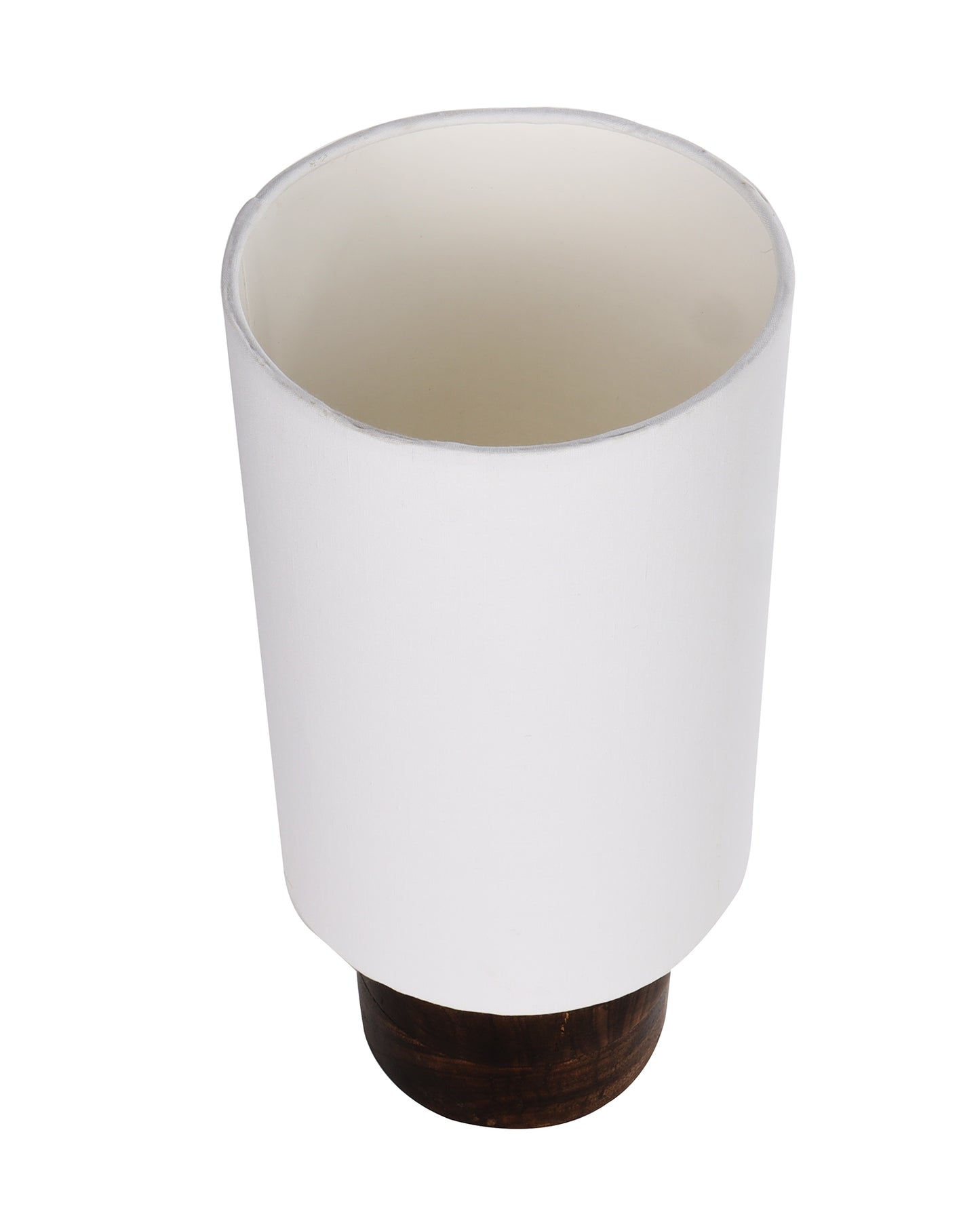 Modern Zen Wooden Lampshade Nightstand Lamps, Antique Base E27 Creative Reading Bedside Lamps Ideal for Bedroom, Cylinder