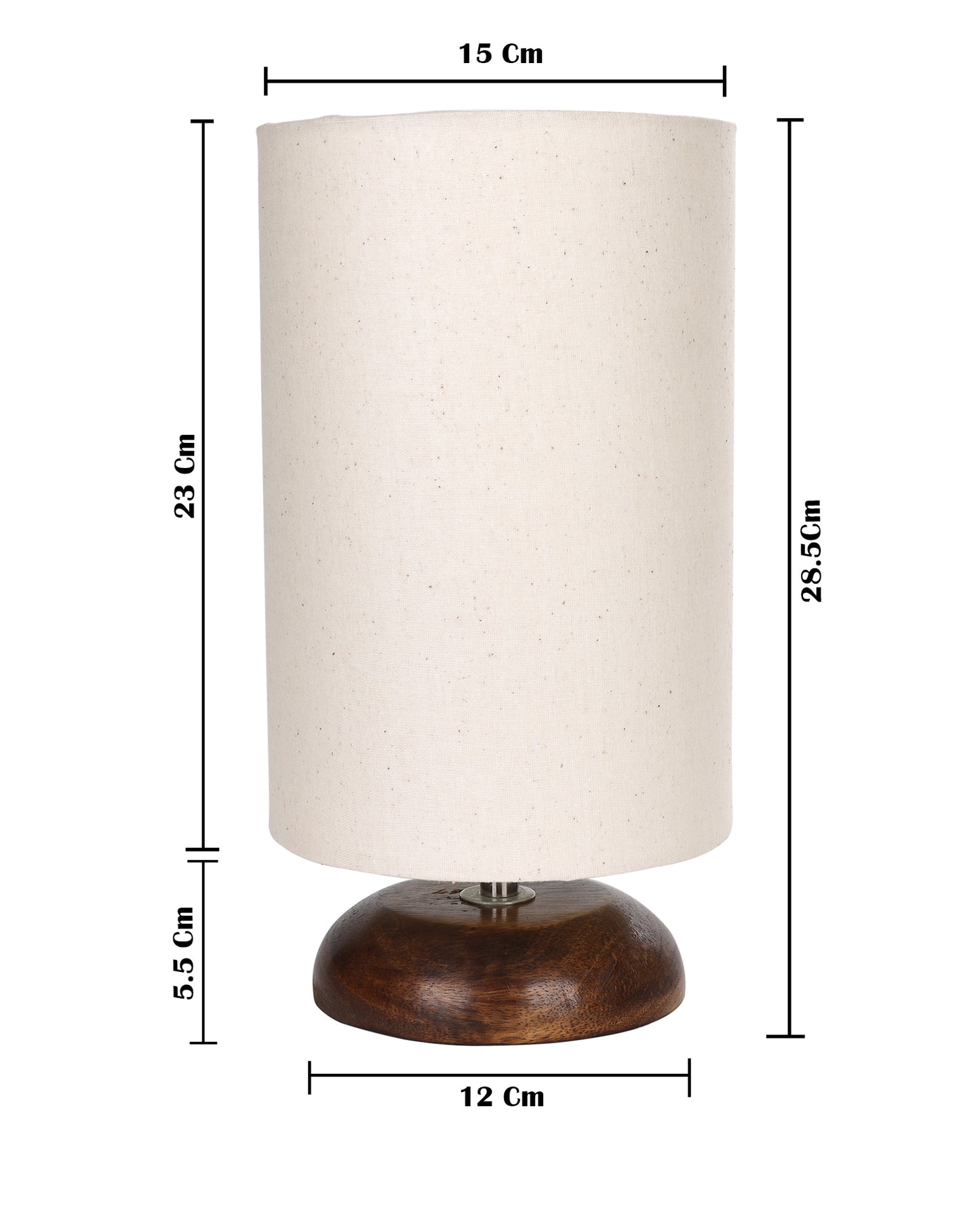 Modern Antique E27 Base Pebble Zen Wooden Table Lamp With Lampshade Nightstand Lamp