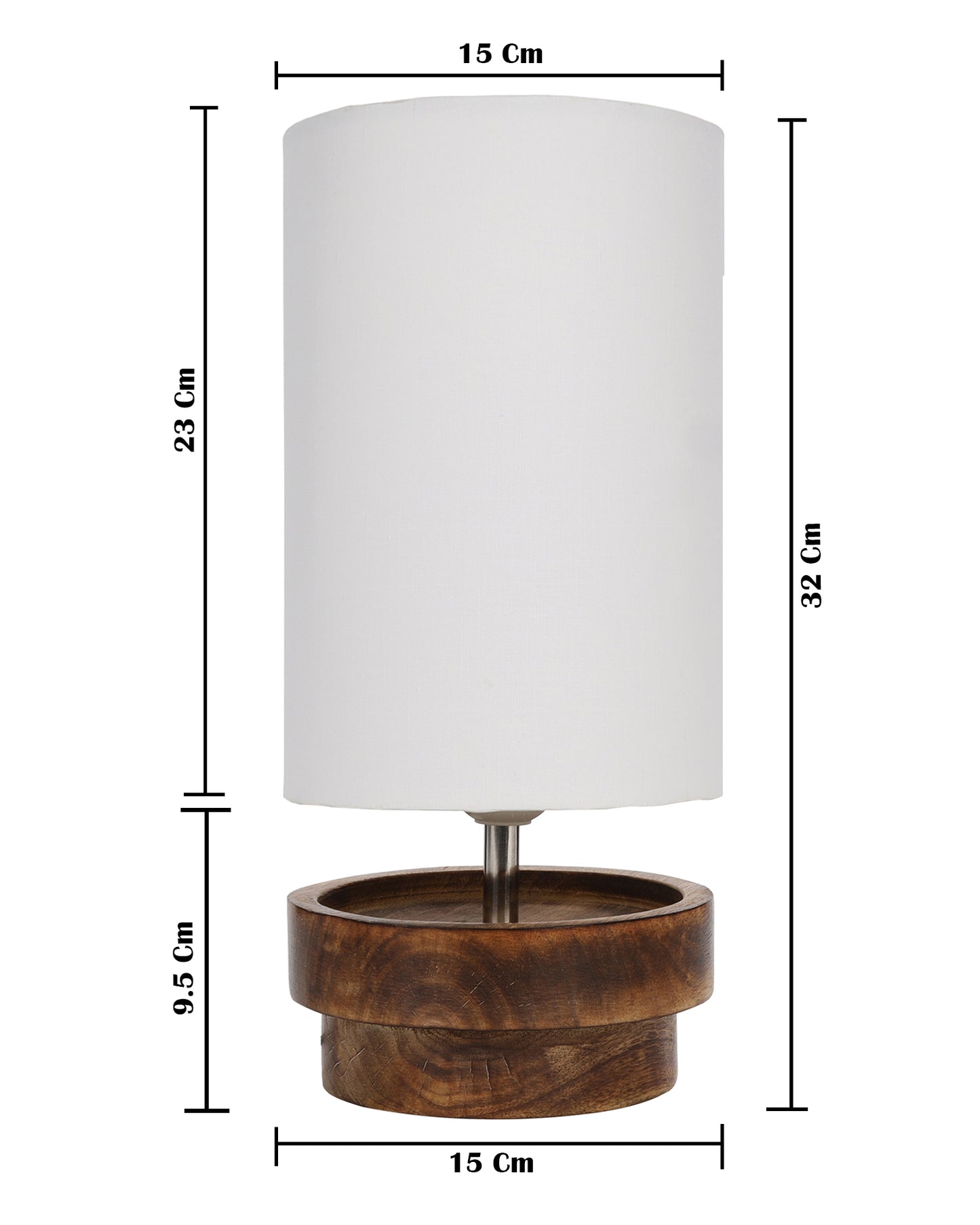 Modern Zen Wooden Lampshade Nightstand Lamps, Antique Base E27 Creative Reading Bedside Lamps Ideal for Bedroom, Concentric