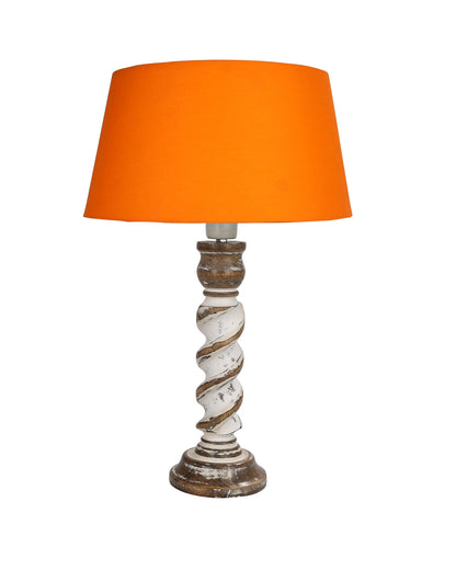 Signature Rustic Table Lamp set of 2, farmhouse Living Room Bedroom House Bedside Nightstand Home Office Reading Light, Rope Whitewash