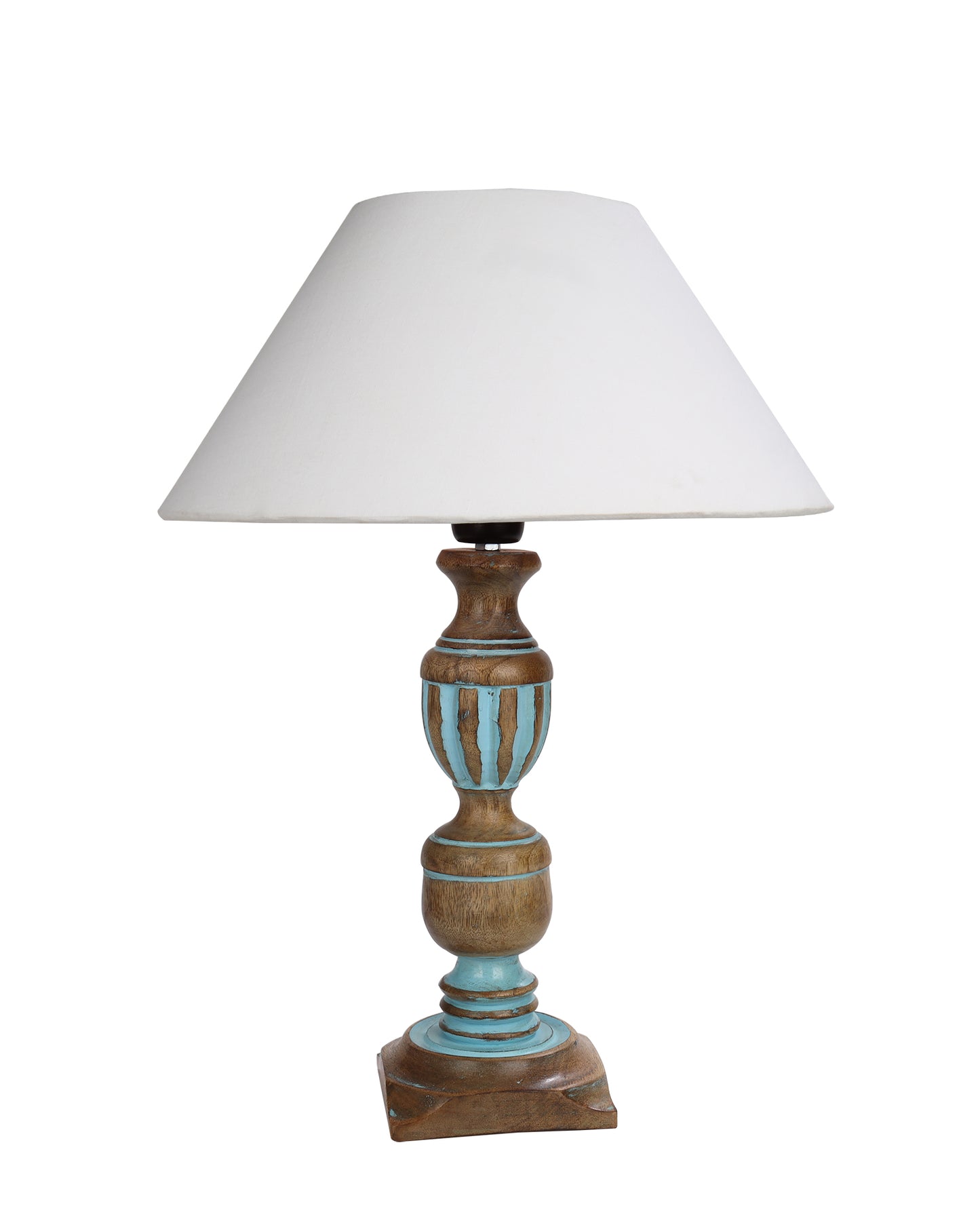 Signature Rustic Table Lamp set of 2, farmhouse Living Room Bedroom House Bedside Nightstand Home Office Reading Light, Cubist