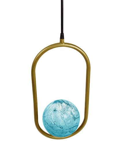Mid Century Modern Golden Light Chandelier , Planet Series Frosted Glass Globe Lampshade Pendant Indoor Hanging Light Fixture, Oval