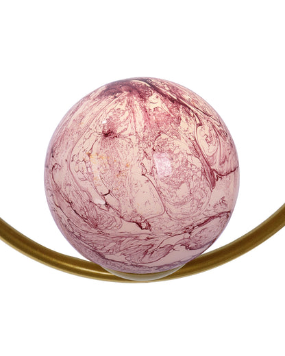 Mid Century Modern Golden Light Chandelier , Planet Series Frosted Glass Globe Lampshade Pendant Indoor Hanging Light Fixture, Round