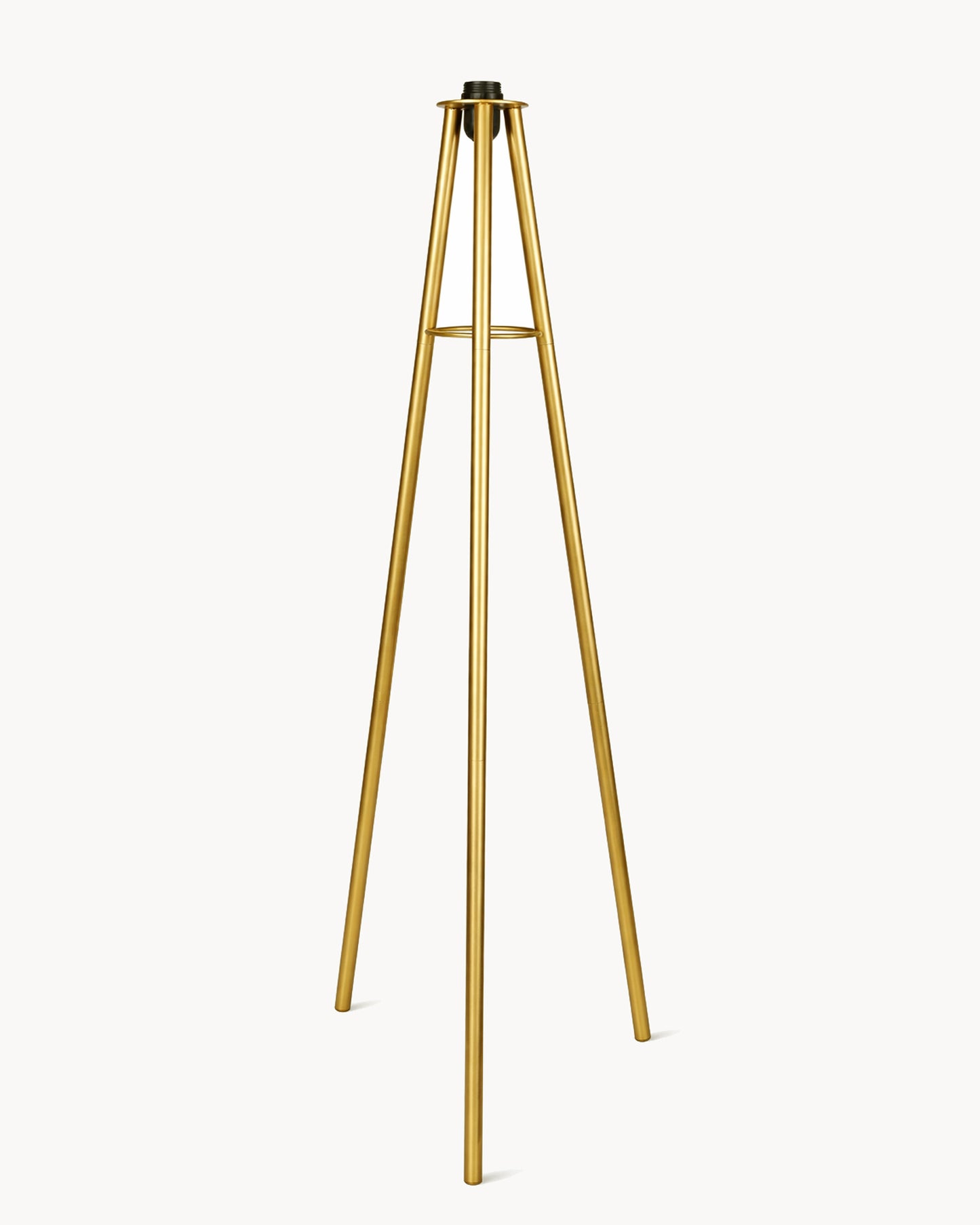 Mid Century Metal Tripod Floor Lamp,Contemporary Minimalist Standing Floor Light with Iron Legs,E27 Lamp Base,Modern Design Standing Light for Living Room,Study Room Antique Gold, Tripod